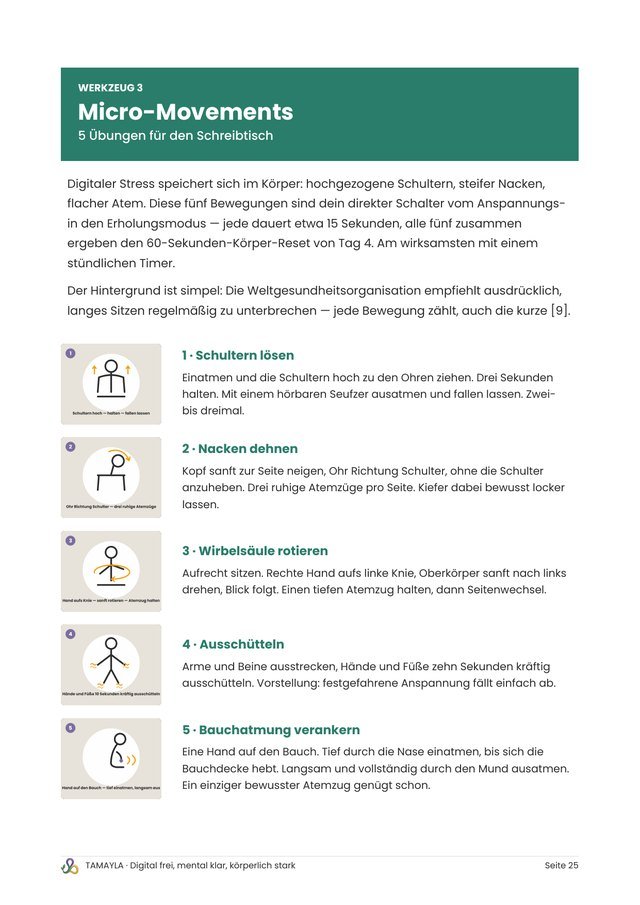 Buchseite Werkzeug 3: Micro-Movements